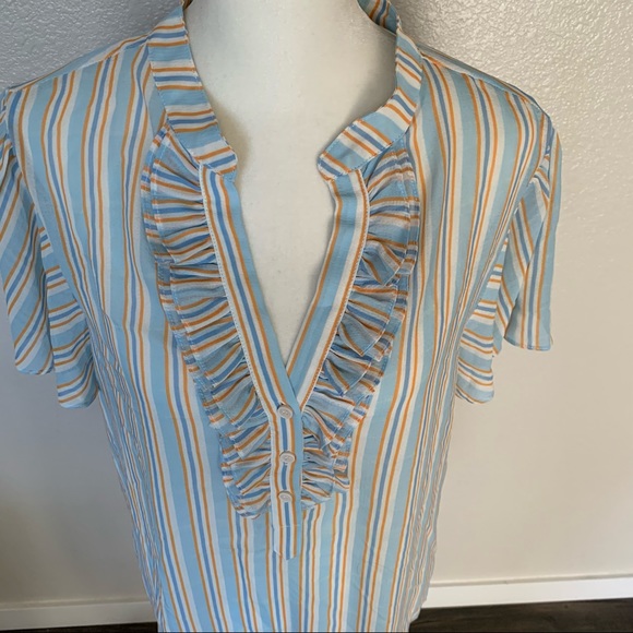NWT Bohme striped sheer top size Large - Picture 2 of 7